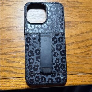 Black Leopard iPhone 14 Pro Max walli case